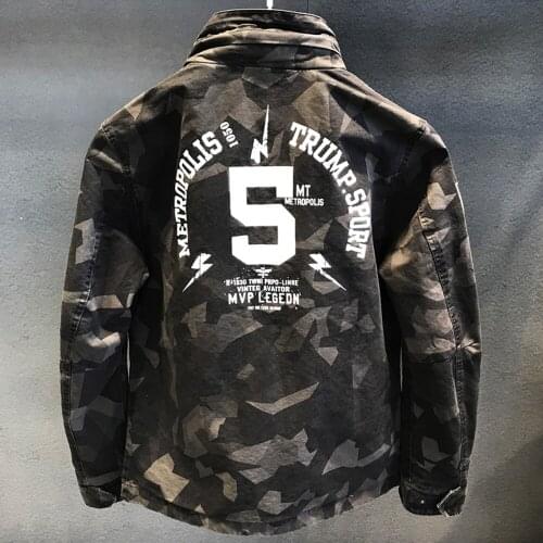 Air Force Army Mens Jacket and Coat European Camouflage Overcoat Outdoor Coats For Man Bomber Jacket Flight Mens Jacket Fashion