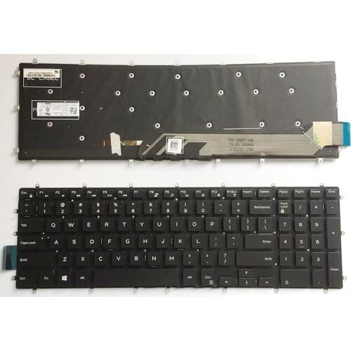 New US laptop keyboard for Dell Inspiron 15-5565 15-5567 15-5568 Gaming 17-5765 17-5767 keyboard layout blue/white/red Backlit