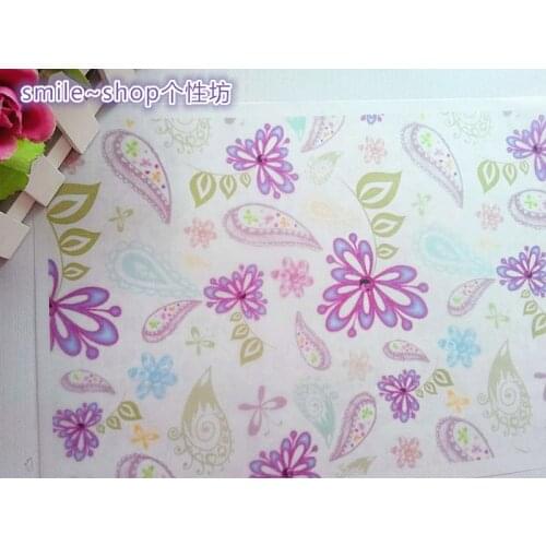 Wholesale 100pcs/lot Purple Gift Wrapping Paper Packaging for Soap Wax Paper Soap Wrapping Paper free shipping