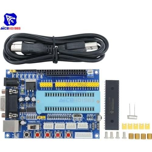 Diymore PIC16F877A Development Board DC 12V JTAG Minimum System Microcontroller Module MAX3232 ISP IO ICSP Programmer Emulator