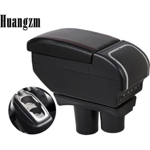 Armrest For Peugeot 301 Citroen c-elysee Dual layer central Store content Storage box with cup holder ashtray Car modification a