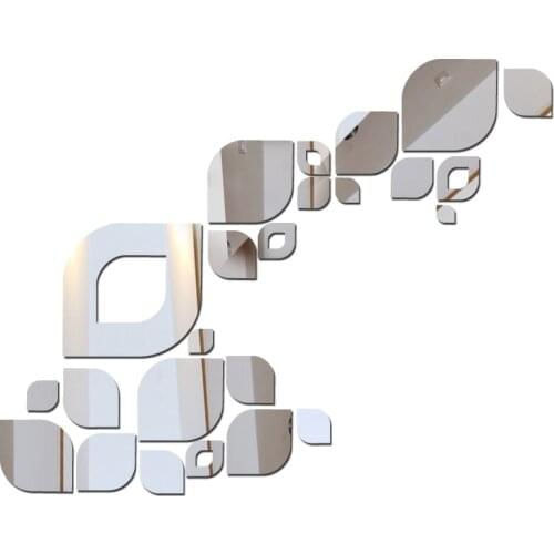 Sale real top fashion wall stickers new design modern acrylic mirror sticker frame home decoration gift