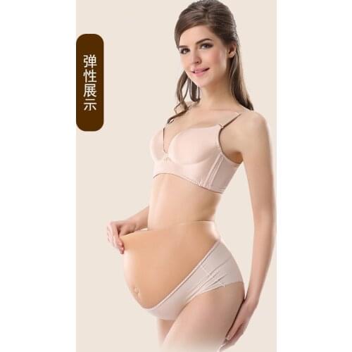 8-10month twins 3400g Realistic Seamless silicone artificial belly fak Tummy Jelly belly for false pregnancy Test Cosplay