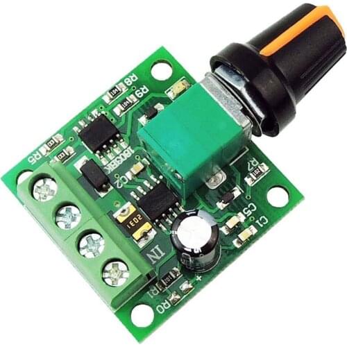 DC 1.8V 3V 5V 6V 12V 2A PWM Motor Speed Controller Low Voltage Motor Speed Controller PWM 0~100% Adjustable Drive Module
