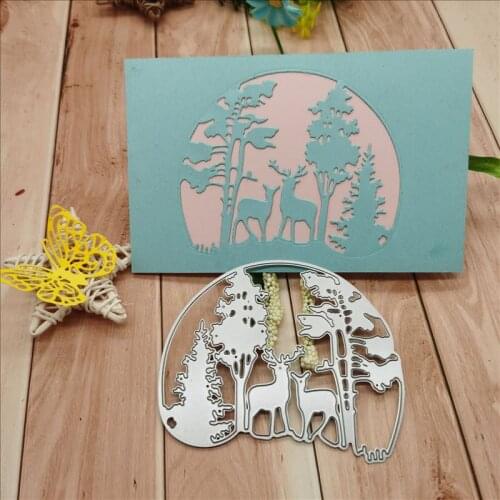 Christmas elk DIY metal cutting die scrapbook photo album paper card decorative crafts embossing