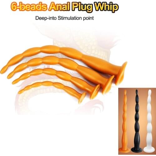 Super long Anal Dildo Butt Plug Prostate Massage Anus Dilator Vagina Masturbation Anal Sex Beads Plug Adult Sex Toy For Man