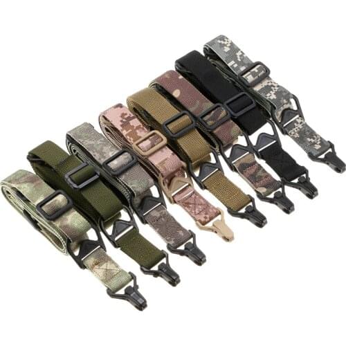 MS3 Gun Sling Tactical Rifles Carry 2 Points Sling Adjustable Length Multi Mission Nylon Shoulder Strap Airsoft Gun Belt Rope