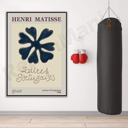 Henry Matisse Inspired Poster | Matisse Leaf Art Print | Matisse Poster Decoration