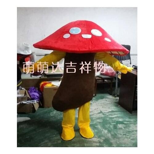 High Quality Mushroom Mascot Costume Cartoon Apparel Halloween Birthday Cosplay Apparel