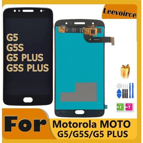 For Motorola MOTO G5 G5 Plus G5S G5S Plus XT1670 XT1685 XT1803 XT1792 LCD Display Touch Screen Digitizer Assembly Replacement