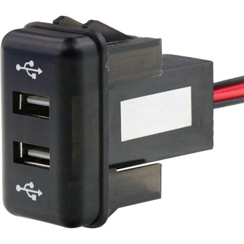 Car Dual USB Car Charger Power Socket with LED Light for VOLVO FH FH12