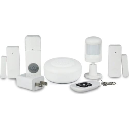 Tuya Smart Life WIFI Alarm Wireless Home Security PIR Remote Controlled Door Sensor Doorbell Works With Alexa Google Assistant