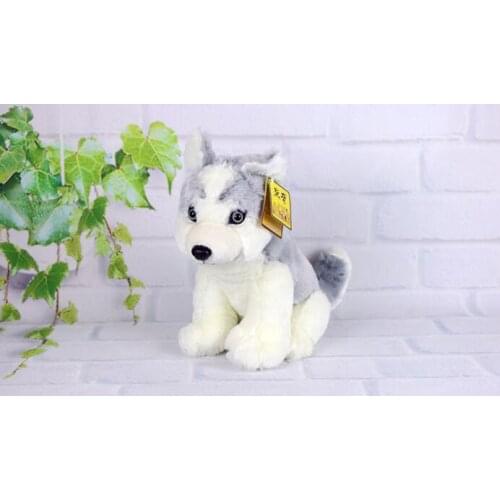 Large about 40cm lovely squatting husky dog plush toy soft throw pillow birthday gift w2881