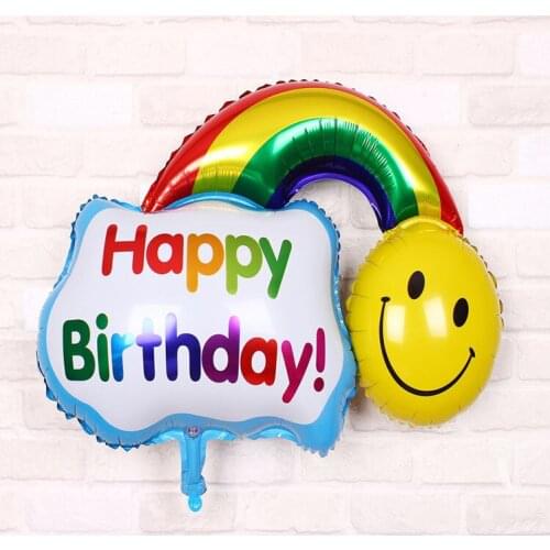 Large size 98*66cm happy birthday party foil balloon