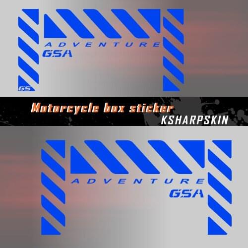 For BMW R1250GSA R1200GSA r 1250 gsa r 1200 gsa Reflective Stickers Motorcycle Tail Top Side Box Cases Luggage Aluminium