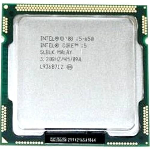 PC computer Intel Core i5-650 i5 650 Processor (4M Cache, 3.20 GHz) CPU LGA 1156 100% working properly Desktop Processor