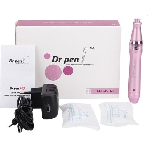 Electric Dr. Pen Ultima M7 Meso Micro Needling Machine Derma Pen Microneedle Therapy Cartridges Needles Skin Care Tool SPA Care