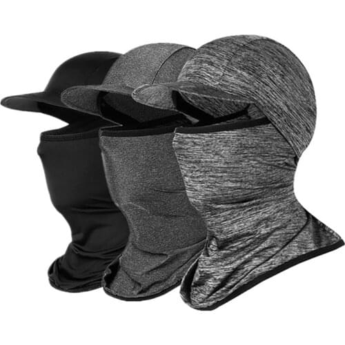 Summer Ice Silk Cycling Caps Anti-uv Sport Scarf Mtb Bike Helmet Hat Running Riding Fishing Bandana Motorcycle Face Shield Cap