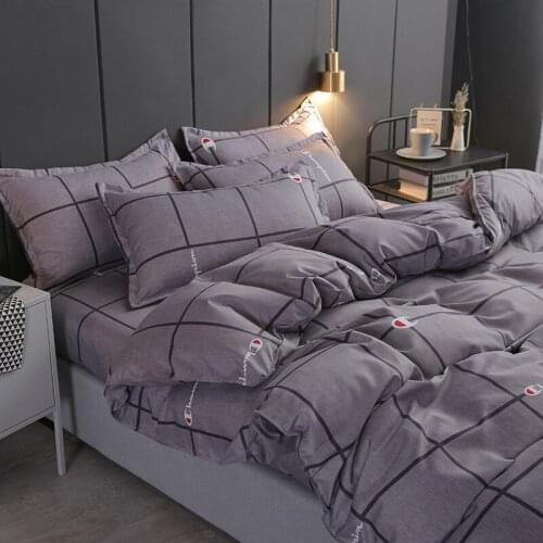 Bedding Set Printing Imitate Article Aloe Home Textiles Bed Sheet Duvet Cover Pillowcase Twin Full Queen King Superking
