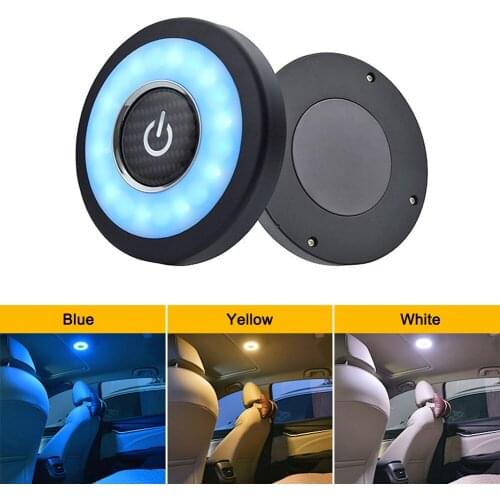 Touch Type Night Light Car Led Car Roof Light Ceiling Magnet Lamp Automobile Car Interior Reading Light Dome USB Charging Trunk
