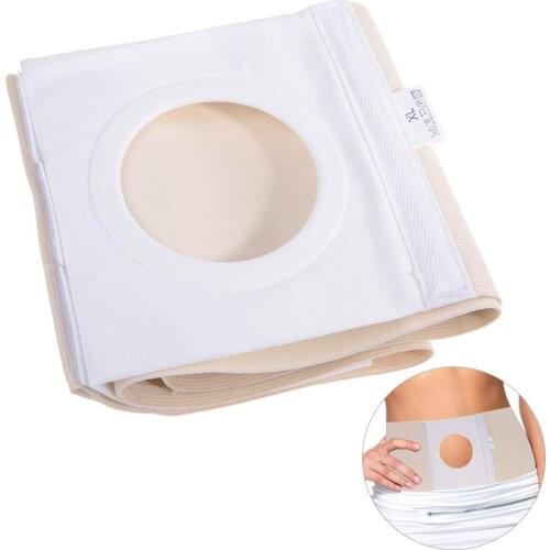 Ostomy Abdomen Belt With Stoma Elastic Prevention Care Medical Abdomen Belt With A Hole Unisex Ostomy Hernia Binder Brace 3 Size
