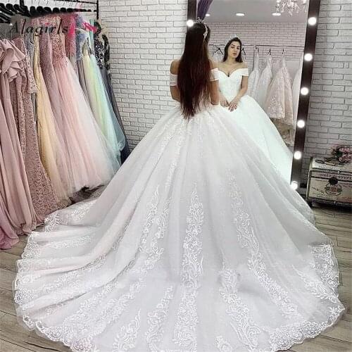 Off The Shoulder Wedding Party Dress 2021 Sweetheart Bridal Dress Sleeveless Celebrity Dresses Size Custom Made suknia ślubna