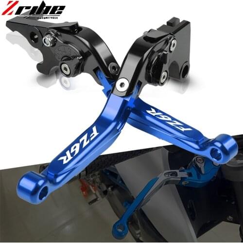 Motorcycle Adjustable Extendable Folding Brake Clutch Lever Handlebar Grip For Yamaha FZ6R FZ 6R FZ6 R 2009 2010 2011 2012-2017