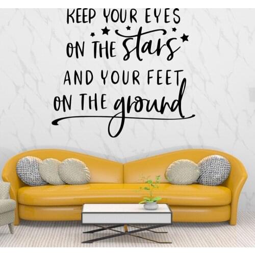 Removable Keep Your Eyes Home Decorations Pvc Decal For Kids Room Living Room Home Decor Wall Art Sticker Murals