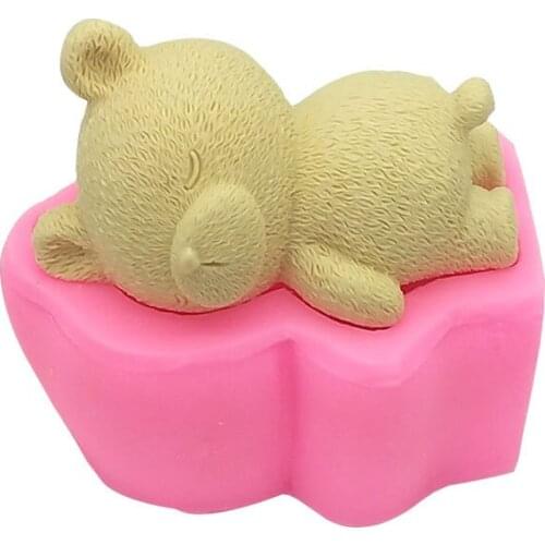3D Bear Silicone DIY Mold Cake Fondant Mousse Aromatherapy Silicone Handmade Moulds Tools