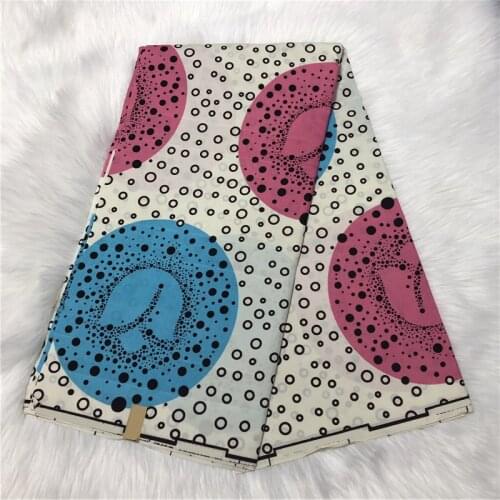 Polyester Nigerian Ankara Chitenge Fabric Ghana Kente Wax African Kitenge Print Fabric For Cloth in 6 yards LP30