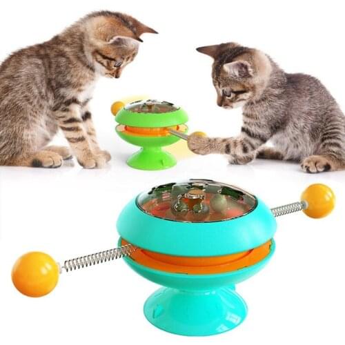 Cat Windmill Toy With Catnip Rotatable Wheel Cat Toys Cats Kitten Dogs Toy Teeth Cleaning Pet Cat Supplies Products