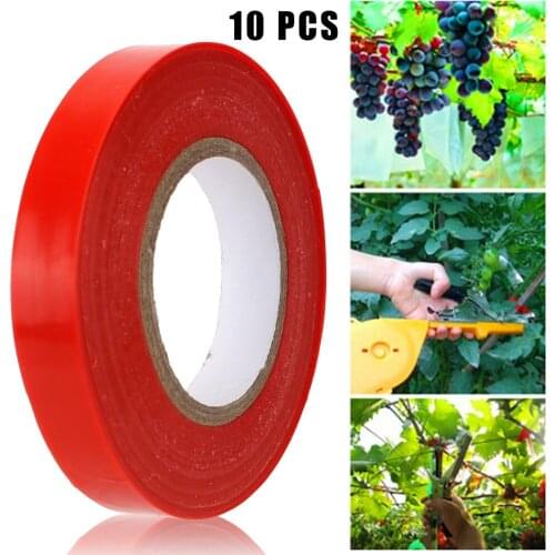 Tying Binding Flower Vegetable Machine Tree Parafilm Tapetool Gardening bind belt 10 PCS Secateurs Engraft PVC tie Tape