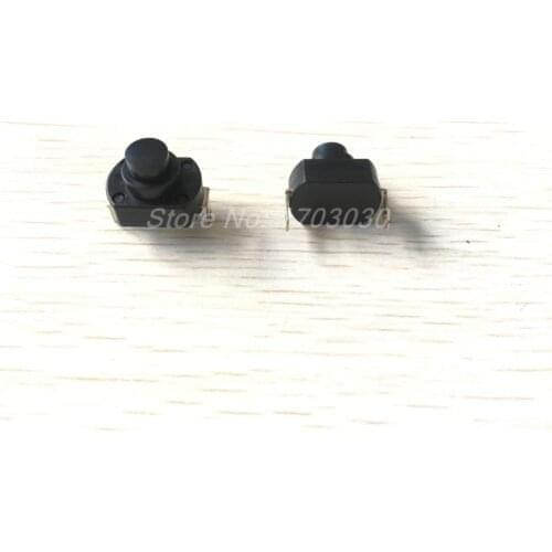 2Pcs AC 250V 6A SPST Latching Flashlight Pushbutton Switch 17mm x 13mm