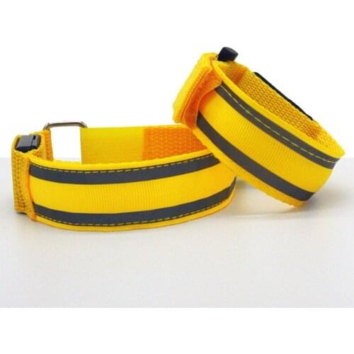 2 Pack Running Light Sports LED Wristbands Adjustable Glowing Bracelets for Runners Joggers Cyclists Riding Safety Bike Bicycle