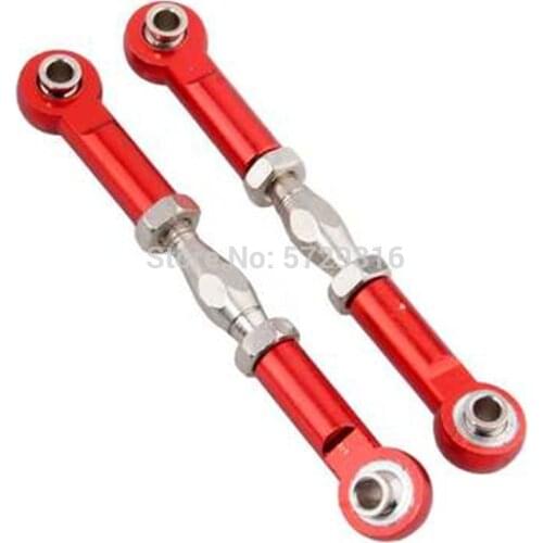 2pcs 106017 166017 Aluminum Front / Rear Linkages Alloy Sonic Servos Link 08242 06016 1/10 Upgrade Parts For HSP 94111 94188