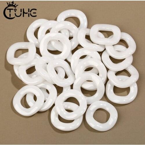 50pcs Ceramic DIY Making Special Round Charms Pendants For Necklace Earrings Bracelet Jewelry Accessories Making Supplies Kit