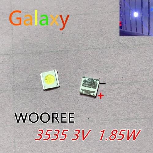5000PCS FOR WOOREE LED backlight LCD TV bead 3 V 1 W 3535 LED SMD Lamp bead 3535 cold white WM35E1F-YR07-eB