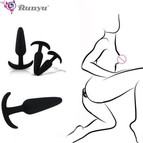 Black Soft Silicone Anal Butt Plug Prostate Adult Gay Products Anal Plug Mini Erotic Bullet Vibrator Private Good for Men Women