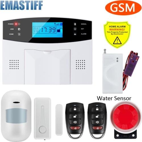 Free shipping IOS Android APP Control Wireless Home Security GSM Alarm System two way Intercom SMS notice for power off