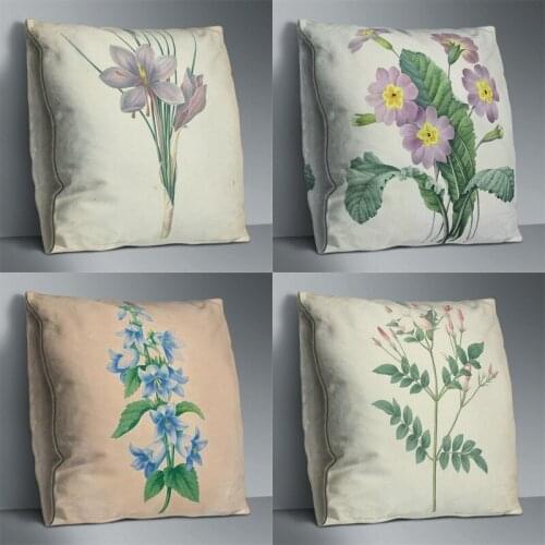 Cute Double Side Print Cushion Cover Polyester Decorative for Sofa Seat Soft Throw Pillow Case Cover 45x45cm Home Decor