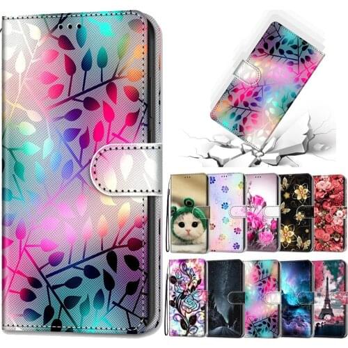 Luxury Fashion Painted Leather Cases For Samsung S20 FE S10 S9 S20 Plus S8 S7 Note 20 Ultra 10 Plus Flip Wallet Phone Cover Etui