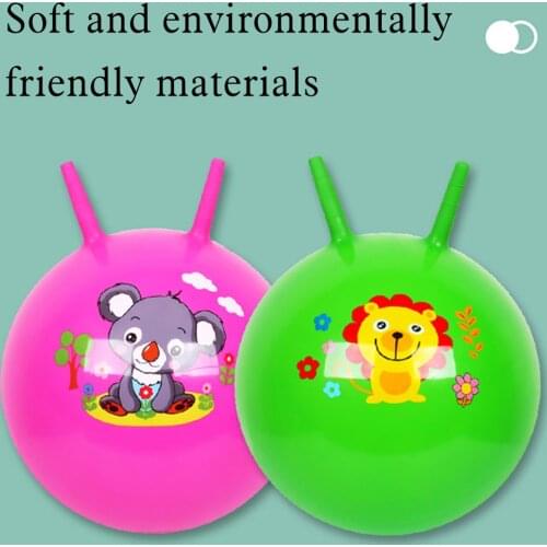 Children Kindergarten Jump Games Ball Randomcolor Kids Space Hopper Bouncing Balls Claw The Ball Educational Outdoor Sports Toys