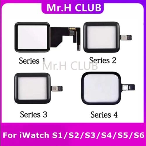 NEW Touch Screen Digitizer Glass For Apple Watch Series 2 3 4 5 6 Glass Lens Panel For iWatch S6 40mm Touch Glass Replacement