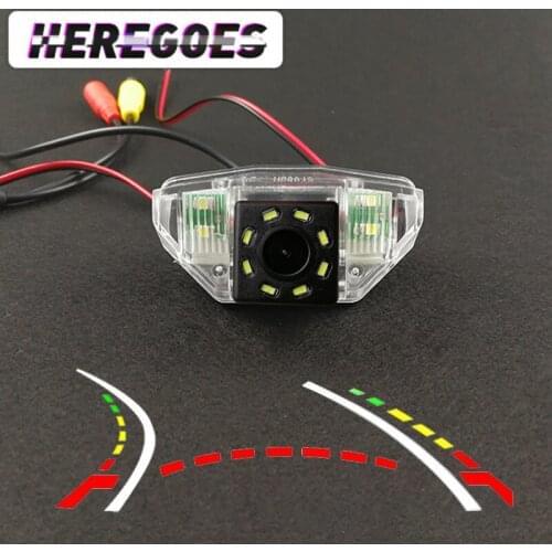 For Honda CRV Fit Crosstour Odessey Fisheye 4 8 12 led dynamic Wireless Car CCD Night Vision Rear view Camera waterproof