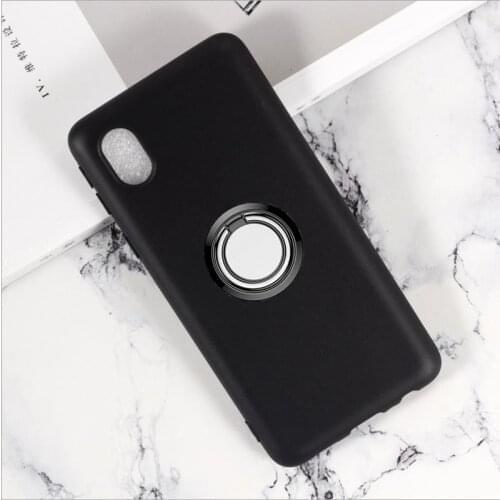 For Samsung Galaxy A10e Back Ring Holder Bracket Phone Case Cover TPU Soft Silicone On SM-A102U, SM-S102DL, SM-A102U1, SM-A102W