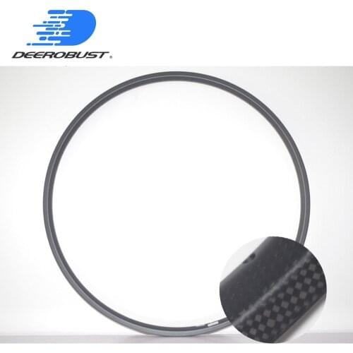 Flyweight 260g 700c 20mm x 23mm 3k matte Tubular Cyclocross Bike Carbon Rims Road Disc Brake Bicycle Rim CX Wheel 24 28 holes