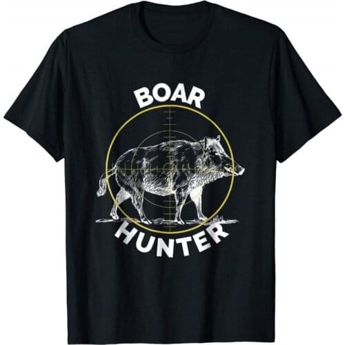 Boar Hunter Hog Hunting Sight T-Shirt Wild Pig 219 Brand New Clothing Mens Fashion Man Cotton Clothing O Neck Tops Tees