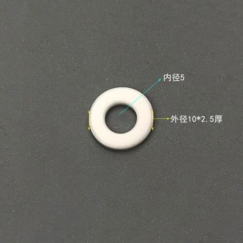 M5x10x2.5mm Alumina Ceramic Washers Insulation Gasket High Temperature Resistant O-shaped Sealing Insulation Round Ring