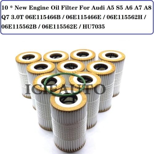 HU7035 New Engine Oil Filter For Audi A5 S5 A6 A7 A8 Q7 3.0T 06E115466B / 06E115466E / 06E115562H / 06E115562B / 06E115562E