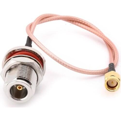 N Female Bulkhead To SMA Male Plug RG316 Pigtail Cable RF Coaxial Cables Jumper Cable